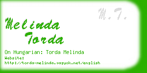 melinda torda business card